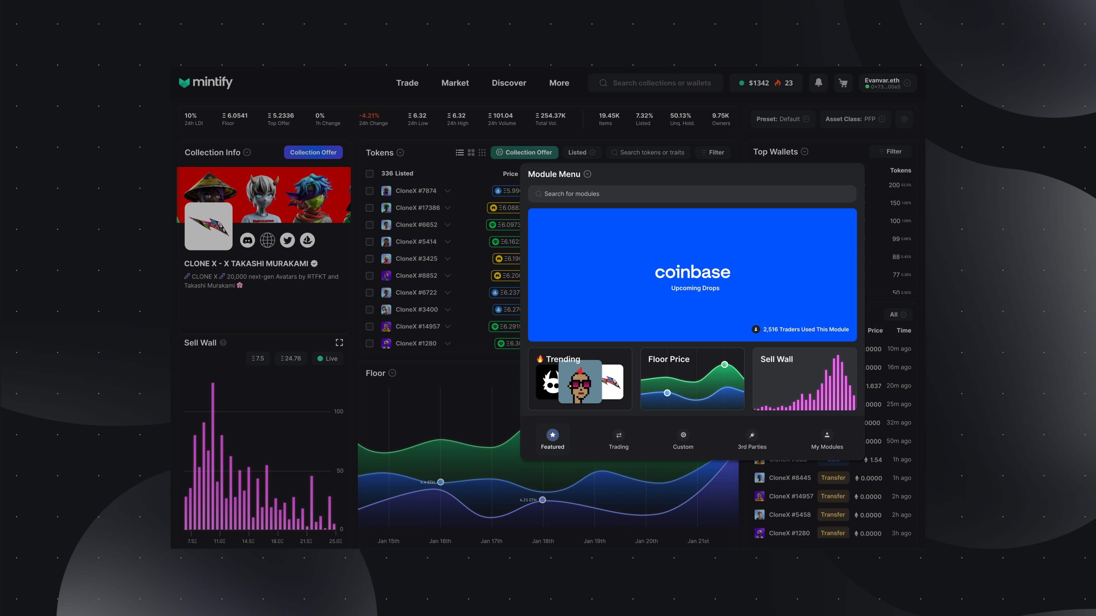 Mintify's new trading terminal